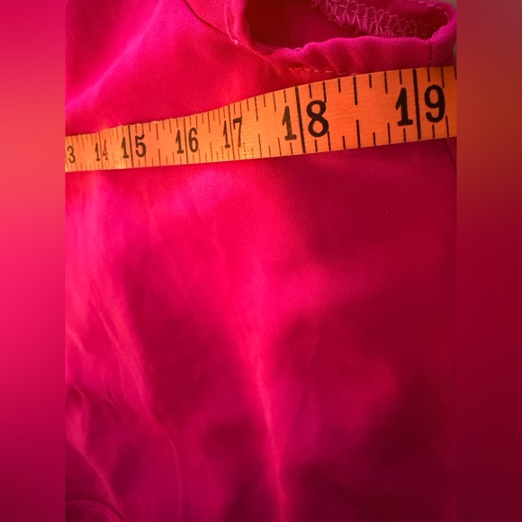 Pink Ruffle Neck Flutter Sleeve Top - Picture 5 of 5